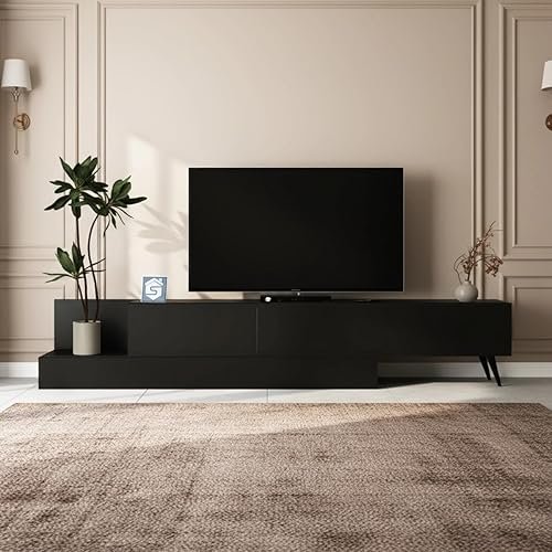 ✅ Stylish Home TV Table Bookcase Black نسخة أمريكية في الخليج: آمن للاستيراد 2026
