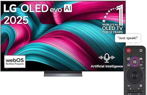 LG OLED55C56LA 55 inch LG OLED evo AI C5 4K...