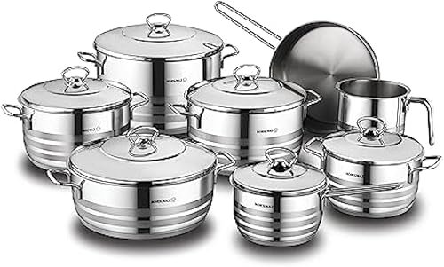 Korkmaz Astra Cookware Set 14 Pieces مستورد من أمريكا للخليج: وش لازم تعرف؟ 2026