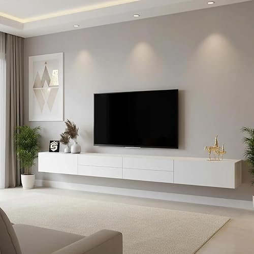 Stylish Home Hanging TV Unit White مستورد من أمريكا للخليج: وش لازم تعرف؟ 2026